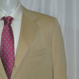 Kiton 14 Micron Blanc Blue Super 180 Solid Khaki Three Roll Two Suit 50R